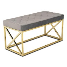 shumee Zlato siva prešita klop Nelja