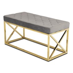 shumee Zlato siva prešita klop Nelja