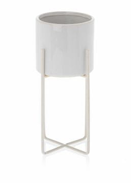 shumee Cvetlični lonec Florri White 22 cm