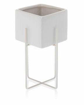 shumee Cvetlični lonec Mizu White 23 cm