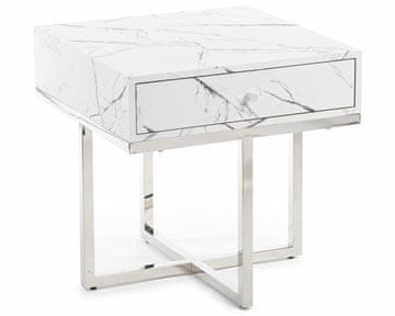 shumee Sanko Srebrna svetlobna omarica s predali