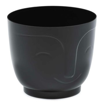 shumee Cvetlični lonec Zoe črn h16x18,5 cm