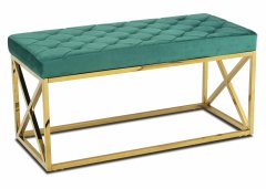 shumee Zlato zelena prešita klop Nelja