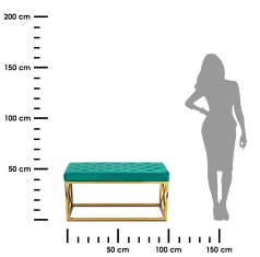 shumee Zlato zelena prešita klop Nelja