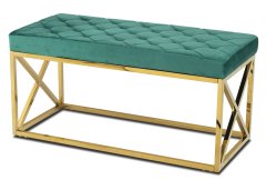 shumee Zlato zelena prešita klop Nelja