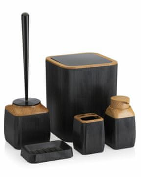 shumee Kristalna kopalniška garnitura črna/les