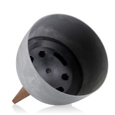 shumee Cvetlični lonec Rosa Eco, sivi beton, 24xh15 cm
