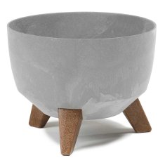 shumee Cvetlični lonec Rosa ECO, sivi beton, 29xh18 cm