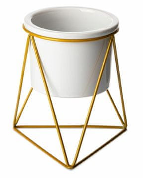 shumee Cvetlični lonec iz belega zlata Sasya 15 cm