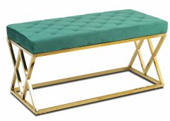 shumee Zlato zelena prešita klop Timantti