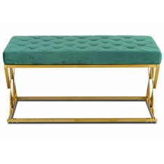 shumee Zlato zelena prešita klop Timantti