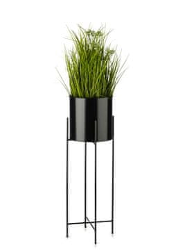 shumee Stojalo za rože s pokrovom 75 cm črno