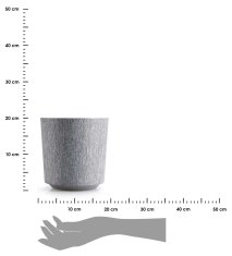 shumee Cvetlični lonec Aloe Texelle, siv, v20x19,5 cm