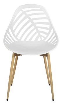 shumee Vrtni stol LEAF bel