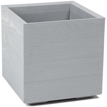 shumee Cvetlični lonec Betonique, reciklirana plošča, siva