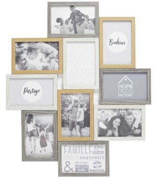 shumee NESTIA okvir za 10 fotografij, bel les