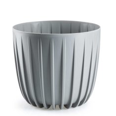 shumee Lonček za rože, nizek, siv, 24xh21 cm