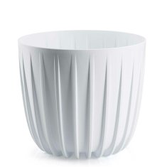 shumee Lonček za rože, nizek, bel, 24xh21 cm