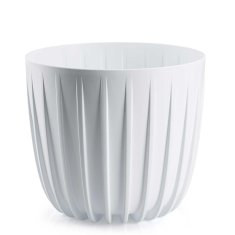 shumee Lonček za rože, nizek, bel, 24xh21 cm