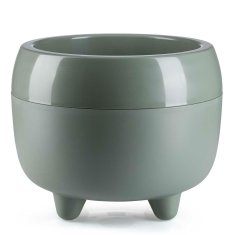 shumee Botanica cvetlični lonec na nogah, sivo-zelen, 30xh24 cm