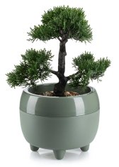 shumee Botanica cvetlični lonec na nogah, sivo-zelen, 30xh24 cm