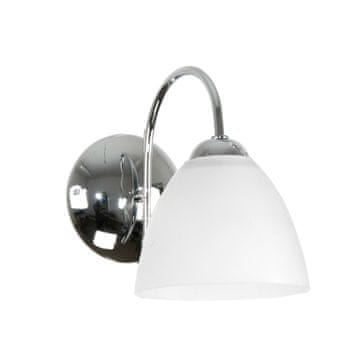 shumee Stenska svetilka kromirana košara mat bela LED E27 7-259