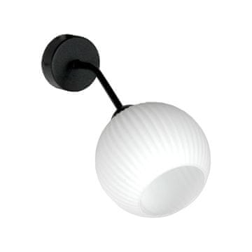 shumee ČRNO STENSKA SVETILKA, BELA STEKLENA SVETILKA 15-213 ITAL