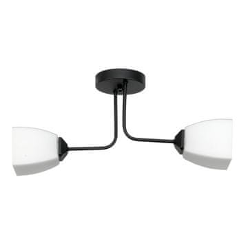 shumee STROPNA VISEČA SVETILKA ČRNE KLASIČNE STEKLENE SVETILKE BELE 15-488 TRAPIC