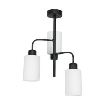 shumee STROPNA VISEČA SVETILKA ČRNE KLASIČNE STEKLENE SVETILKE BELE 15-440 PABLIK