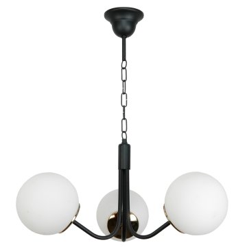 shumee STROPNA VISEČA SVETILKA ČRNO STEKLENA BELA 15-292 SOFIA