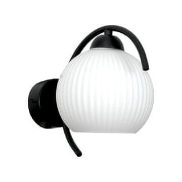 shumee ČRNO STENSKA SVETILKA, BELA STEKLENA SVETILKA 15-333 DANI