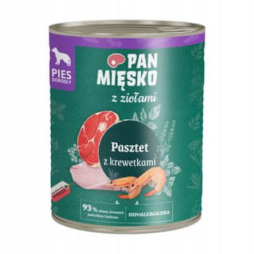 shumee Mr. Meat - Hrana za pse - Kozice z zelišči - 800 g