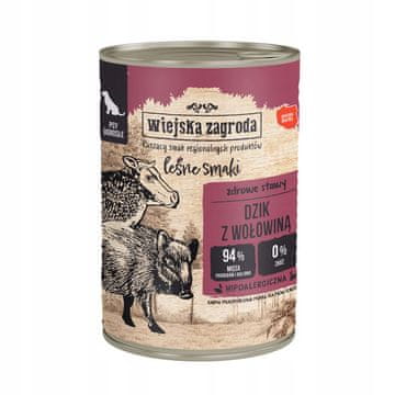 shumee Wiejska Zagroda - Okusi gozda - Divji prašič z govedino - 400g