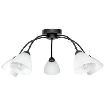 shumee STROPNA VISEČA SVETILKA, ČRNE BARVE, STEKLENA SVETILKA, BELA 15-310 JAGNA