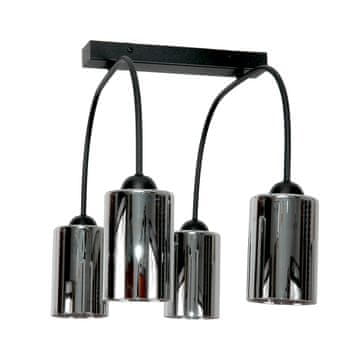 shumee STROPNA VISEČA SVETILKA ČRNE KLASIČNE STEKLENE SVETILKE 15-491 DAVIS