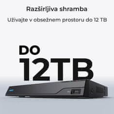Reolink NVS8 8-kanalni NVR snemalnik, črni, brez HDD (PN-8-NHD)