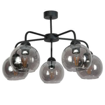 shumee Črna stropna svetilka v industrijskem slogu ROGER 13-780