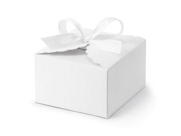 PartyDeco Škatle v oblakih, bele, 8x7,5x4,5 cm (1 paket / 10 kosov)