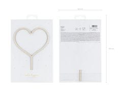 shumee Lesen okrasek v obliki srca, 23 cm