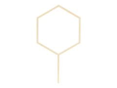 shumee Lesen šesterokotni okrasek, 24 cm