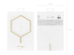 shumee Lesen šesterokotni okrasek, 24 cm