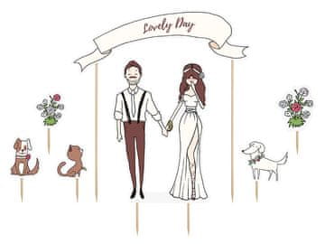 shumee Okras za torto "Čudovit dan", 8-22,5 cm (1 paket / 7 kosov)