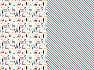 shumee Ovojni papir za vesel božič, mešan, 70x200cm (1 paket / 2 kosa)