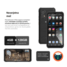 AGM Odporni pametni telefon H Max 4GB/128GB za baterijo 10.000 mAh
