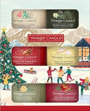 Yankee Candle Darilni set steklenih votivnih sveč 6 x 37 g