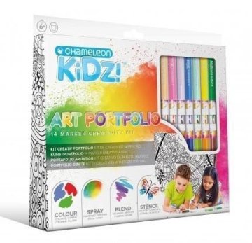 Otroški set Chameleon Kidz / Art Portfolio 10 kosov
