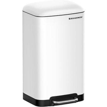 Songmics LTB01W koš za smeti, 30 L, bel