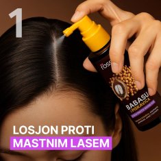 ROSSEN Natural Babassu in piskavica set za lase