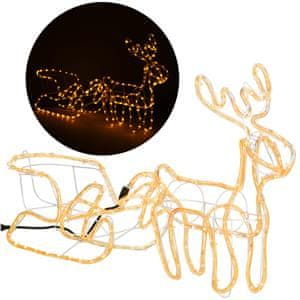 Springos novoletne lučke Jelen 192 LED toplo bela