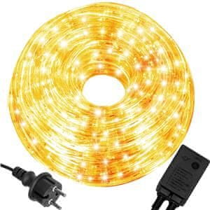 Springos LED cev 240 LED toplo bela 8 funkcij 10+1,5m